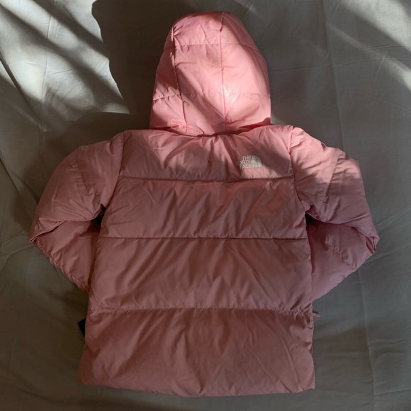 North Face Down Hoodie Cameo Pink 💕 - Picture 2 of 5